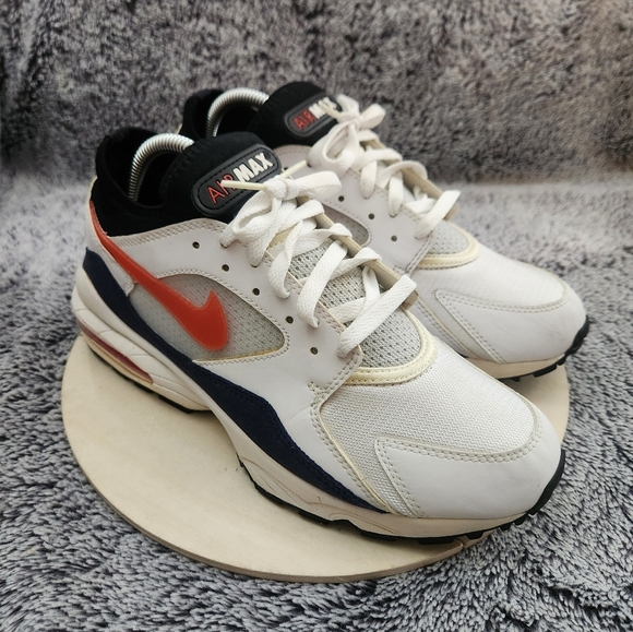 Nike Other - Nike Air‎ Max 93 OG Retro White Habanero Red Blue Mens Size 9